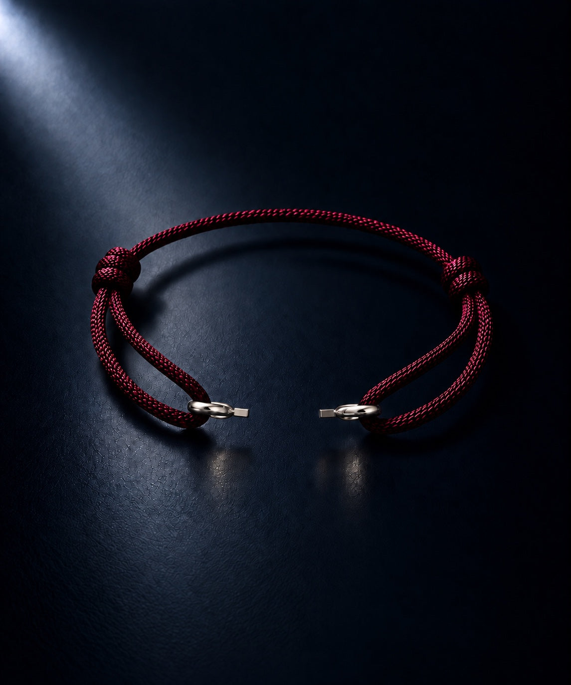 Burgundy cord, isolated