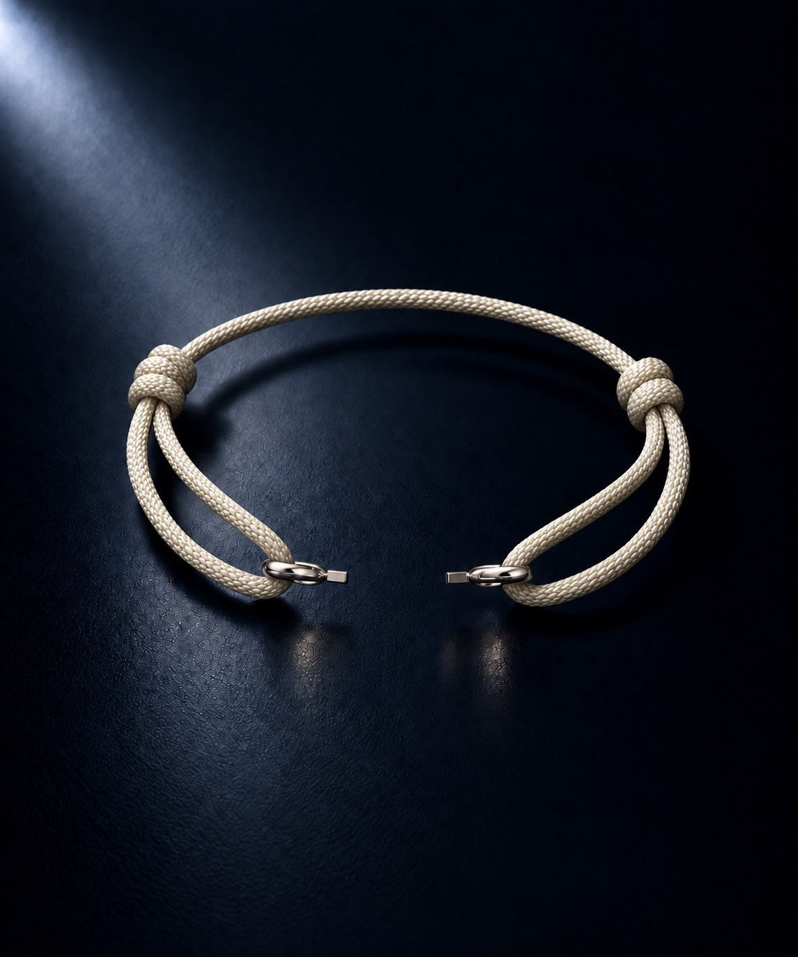 Cream cord, isolated