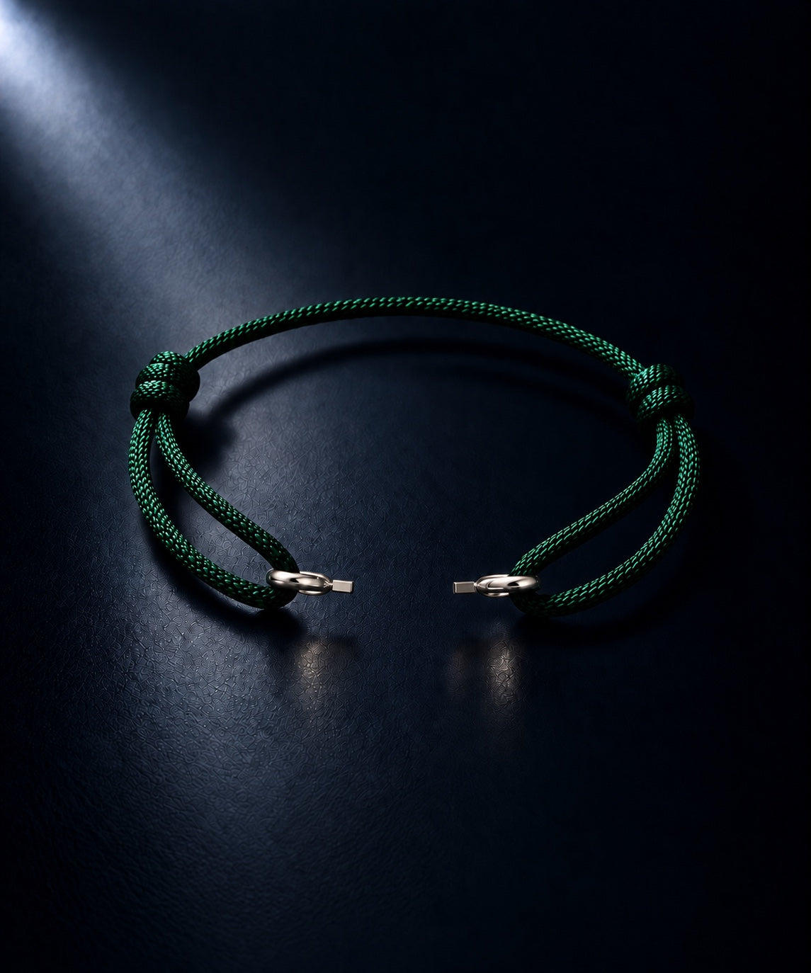 Green cord, isolated